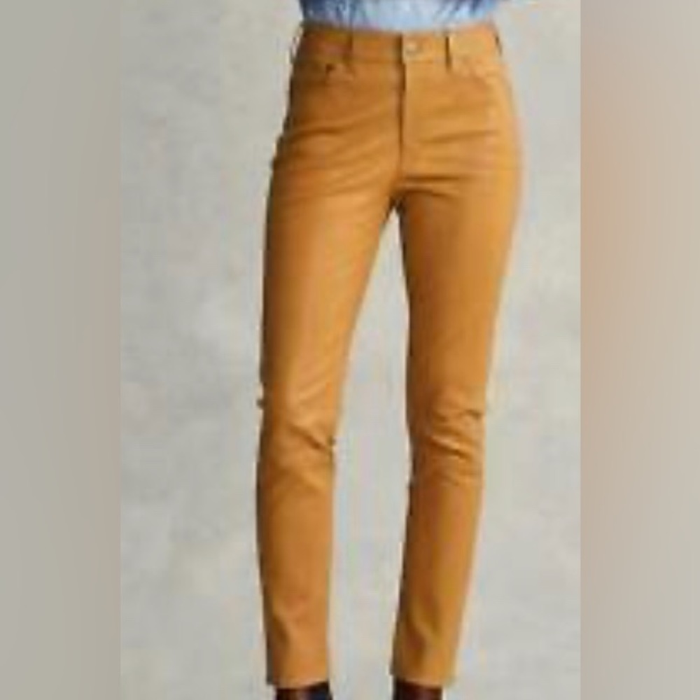 Ralph Lauren Straight-Leg Pants in Mustard